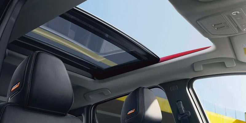 The moonroof on the 2025 Nissan Kicks in Pompano Beach, FL